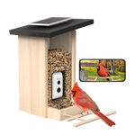 Birdfy Feeder Ebony - Wooden Smart Bird Feeder