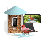 Birdfy Feeder with Solar Panel - Solar Powered Bird Feeder Camera