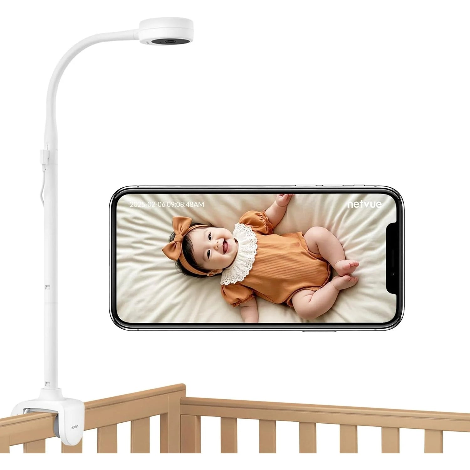 NETVUE Baby Monitor with Camera White Cam