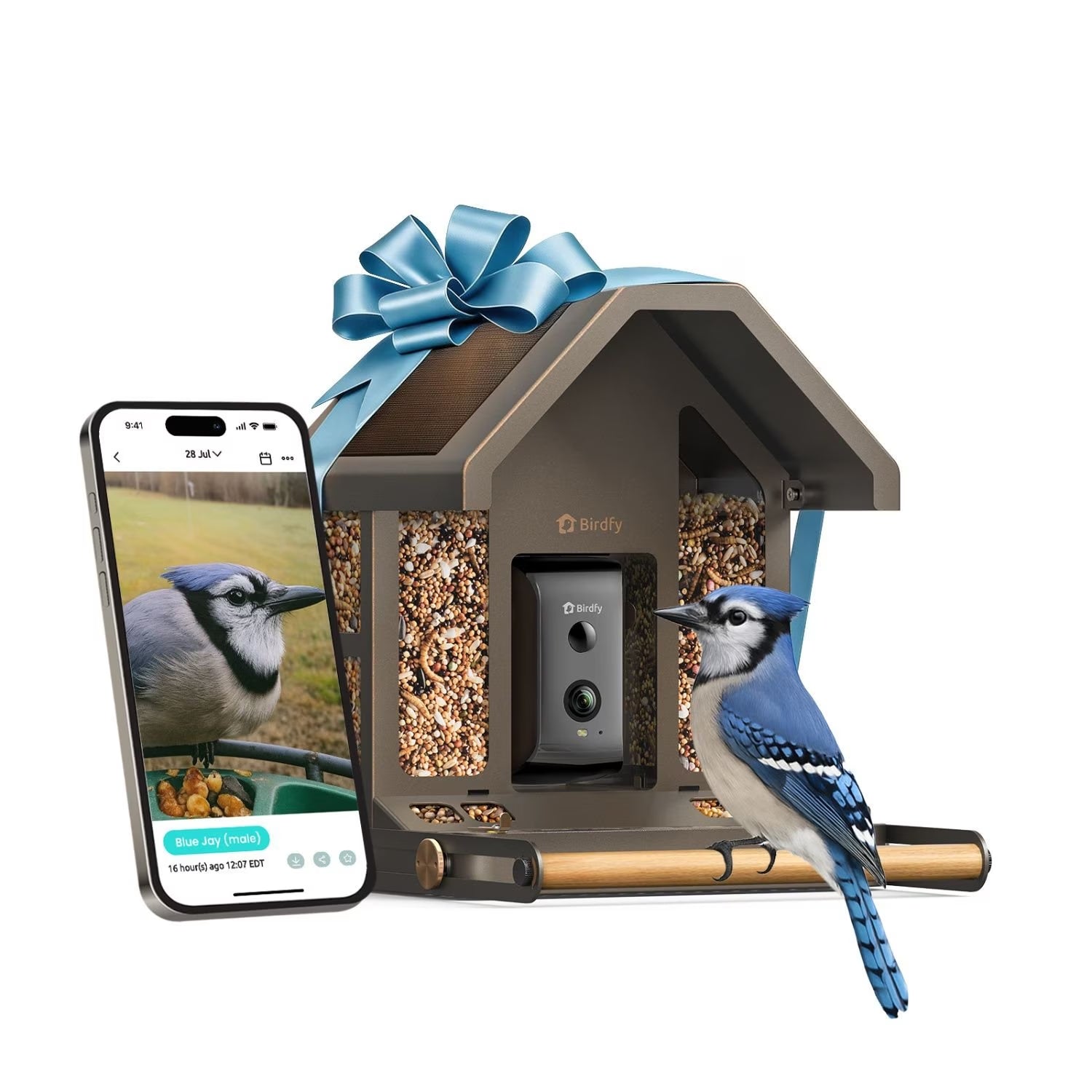 Birdfy Feeder Metal Espresso